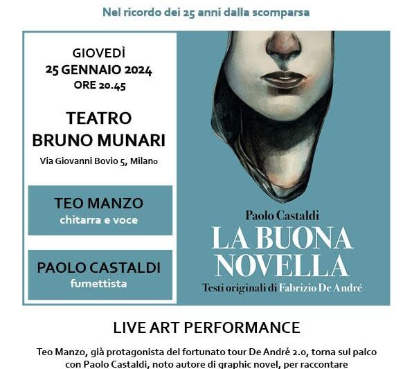 “La Buona Novella”- Tributo a De André -live art performance